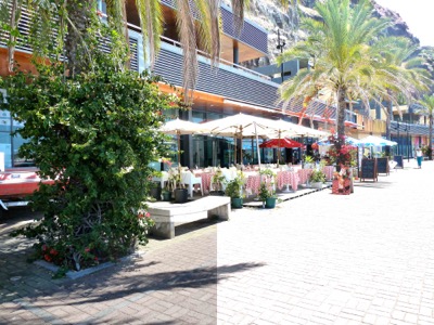 Calheta Marina with bars and cafes