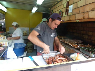 Santa do Serra market traders in Madeira