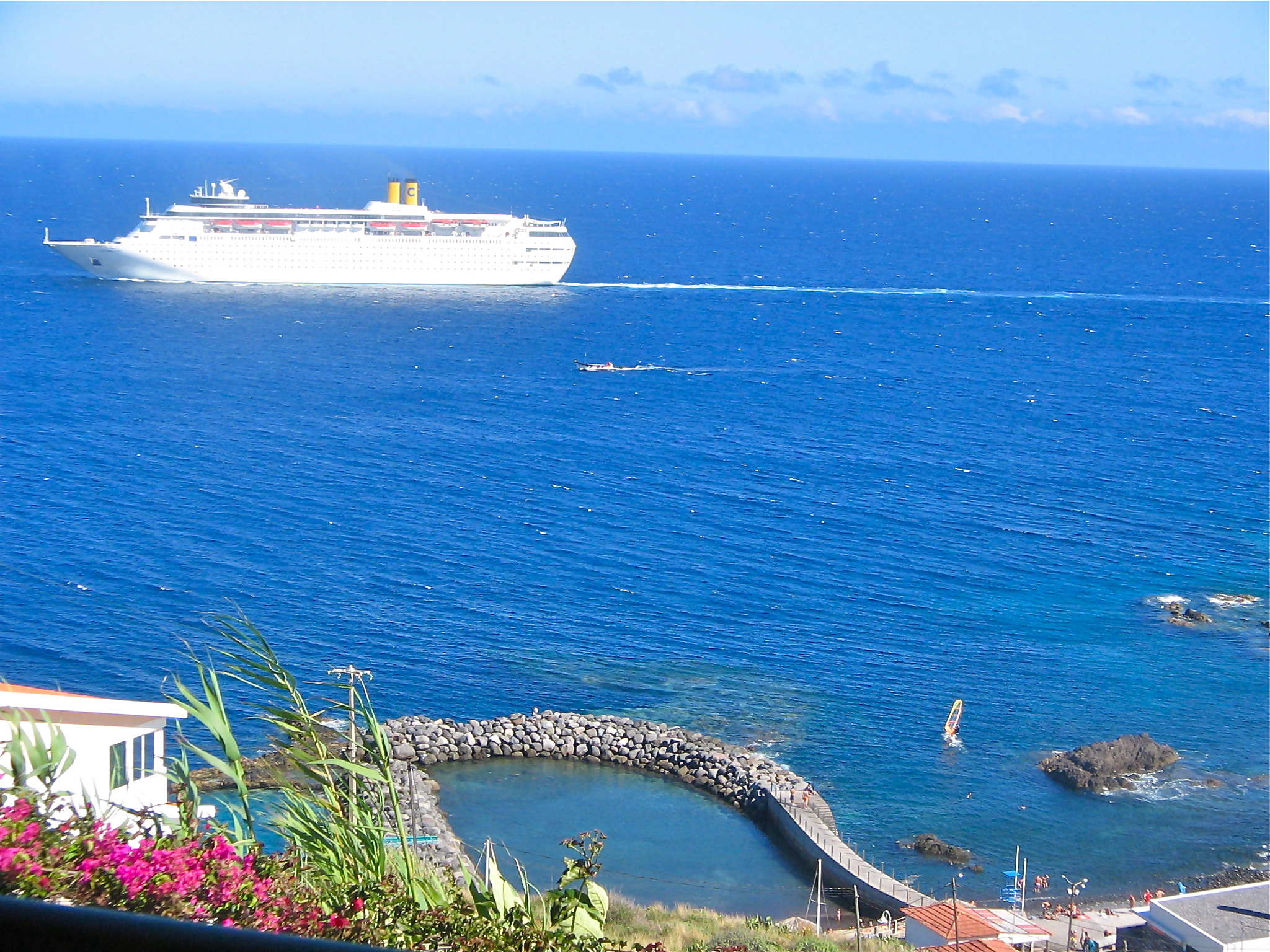 View from Oceanic Apartment in Canico, Madeira